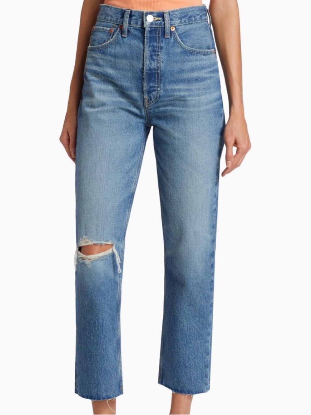Vintage Re/Done Stovepipe Jeans